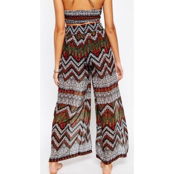 ASOS Other - ASOS Aztec Print Front Split Swim Cover-up Pants